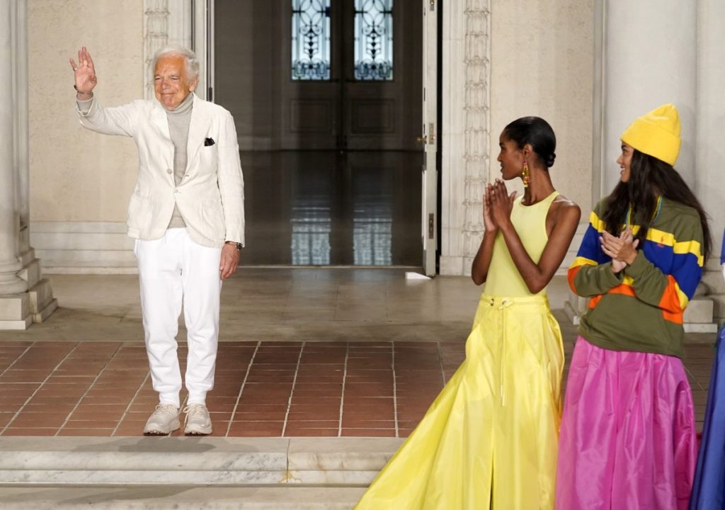 Designer Ralph Lauren at his Spring 2023 Fashion Experience in California on October 13. Photo: AP/Chris Pizzello