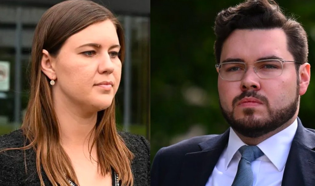 A Federal Court judge says Brittany Higgins was raped by Bruce Lehrmann: AAP/Mick Tsikas. Bruce Lehrmann photo: AAP/Dean Lewins 
