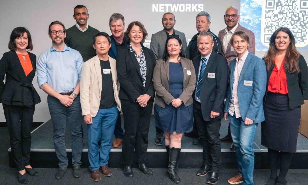 Some of the 2022 Venture Catalyst Space graduating cohort with the Honourable Susan Close MP (far left) and UniSA Director of Incubation Services and Venture Catalyst Founder, Jasmine Vreugdenburg.