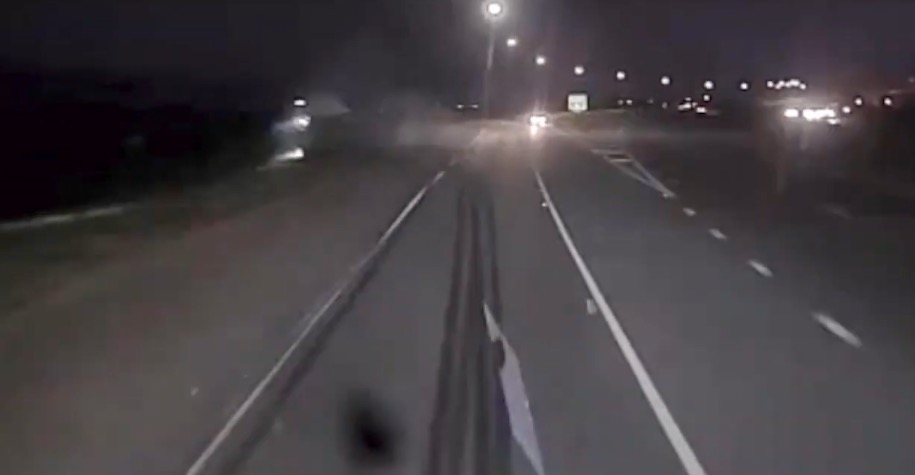 Thumbnail for Hunt for wrong-way motorist after truck crash