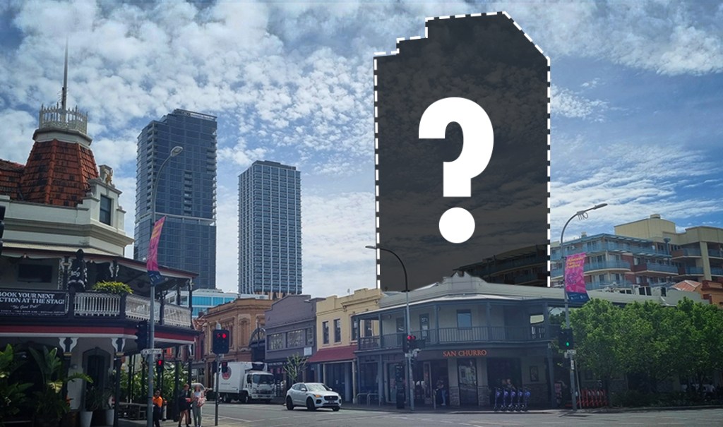 Plans have been lodged for a 21-storey Rundle Street apartment block. Images aren't yet released. Photo: Thomas Kelsall/InDaily, Image: Tom Aldahn/InDaily