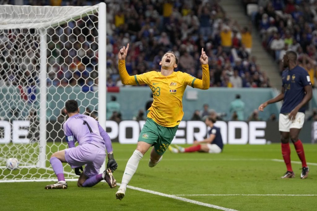 Thumbnail for France crushes Socceroos after shock Goodwin opener