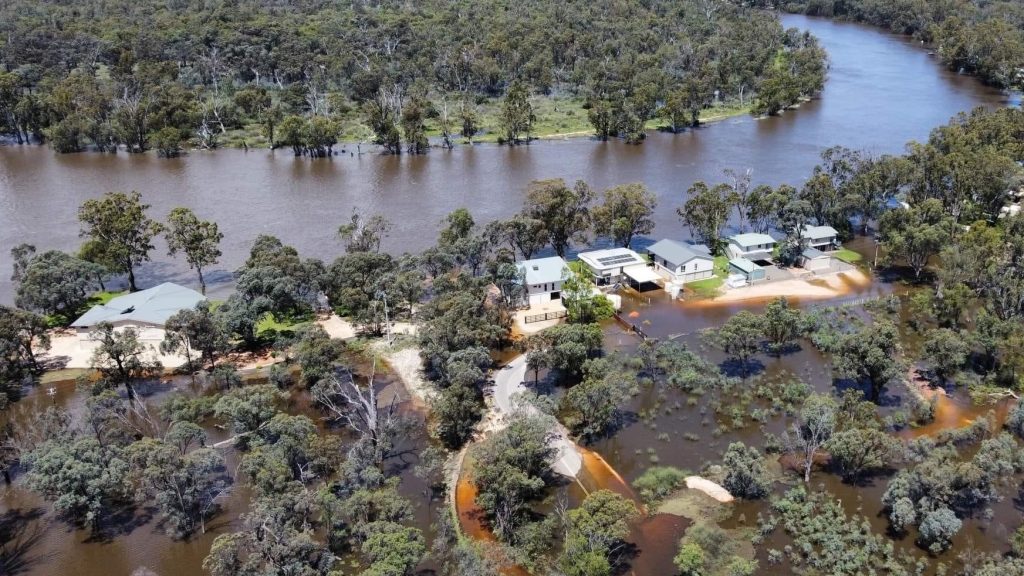 Thumbnail for Warnings as powerful River Murray flood water sweeps fridges, BBQs in its surge