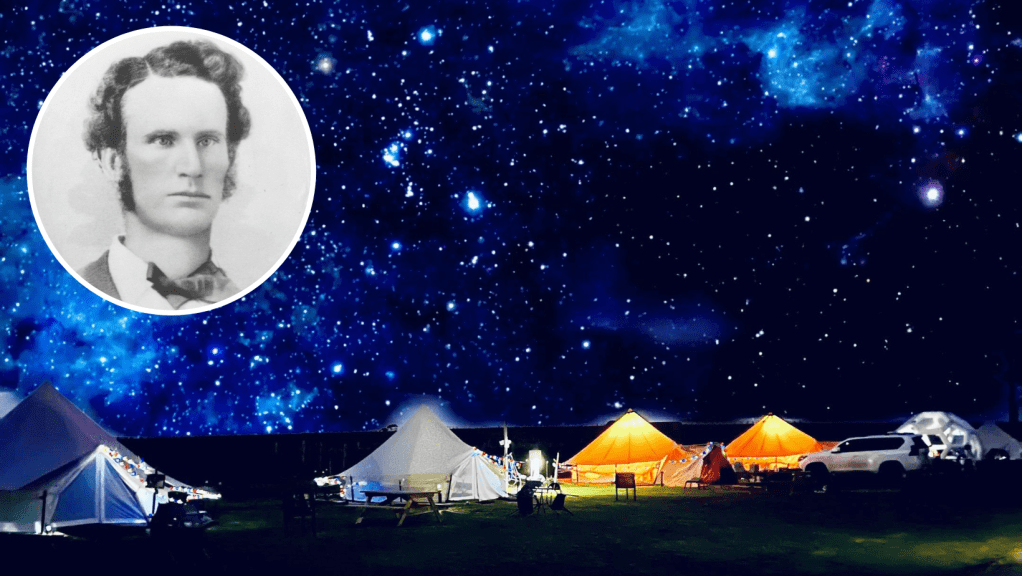 Each glamping campsite will have a corresponding Adam Lindsay Gordon poem. Picture: Supplied