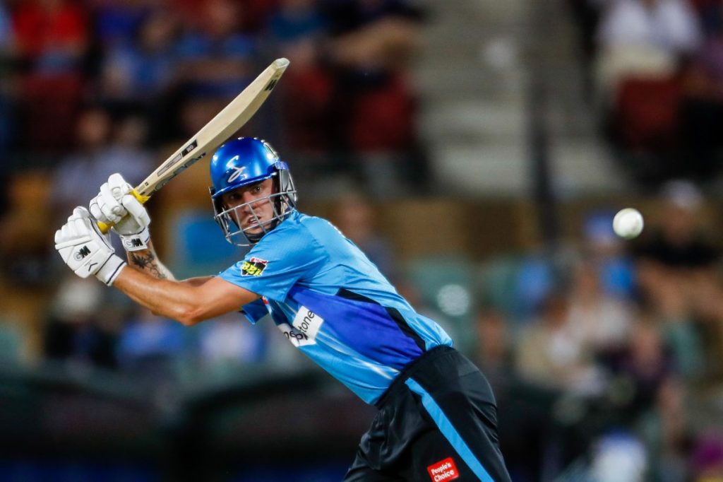 Matt Short scored 65 from 44 balls. Photo: AAP/Matt Turner