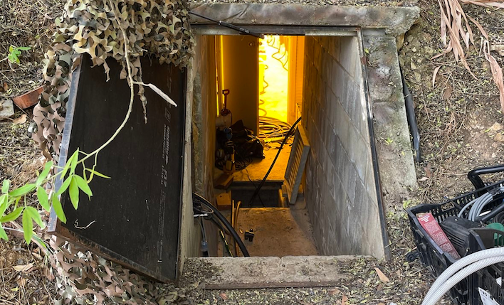 The underground bunker discovered at Coromandel East. Photo: SA Police