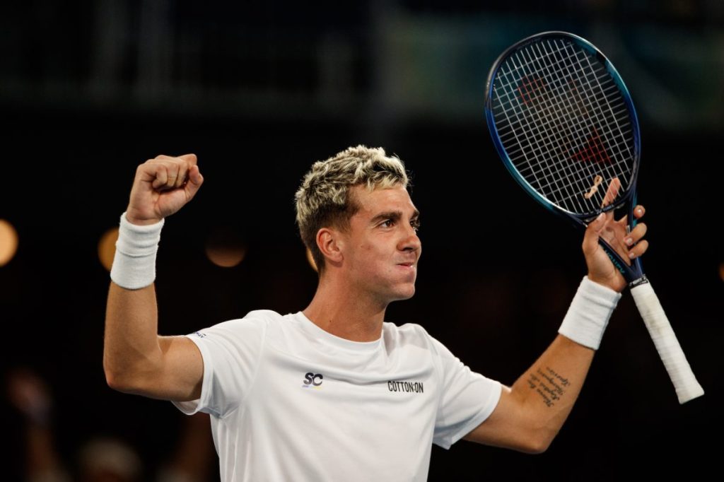 Thumbnail for Kokkinakis keeps Adelaide title defence alive