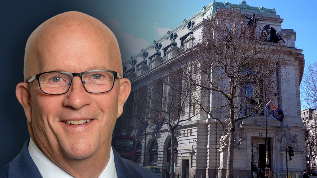 South Australia's Agent General David Ridgway is based at Australia House in London. 
