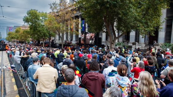 North Terrace in the city is part of a new precinct where police have the power to search and ban people in a new grid in the CBD. Photo: AAP/Matt Turner