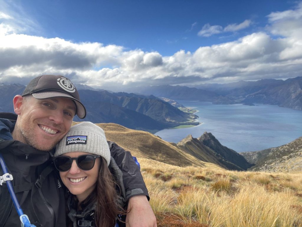 Pictured at Lake Hawea, NZ, tech professionals Andrea Conn and Chris Ball have put roots down in Adelaide