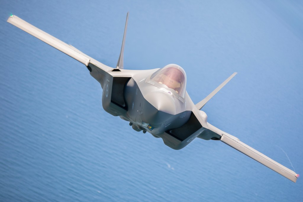 An RAAF-35A Lighting II. Photo: AAP/LAC Ryan Howell, Australia Defence Force