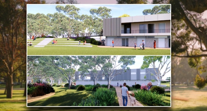 Concept designs for clubrooms in Park 21W. Image: City of Adelaide