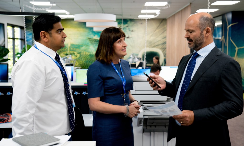 Celia Pacquola returns as chief operating officer Nat in the new season of 'Utopia'. Photo: ABC