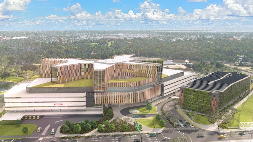 Designs for the Women's and Children's Hospital the State Government wants to build on heritage-listed Adelaide parklands. Photo: supplied