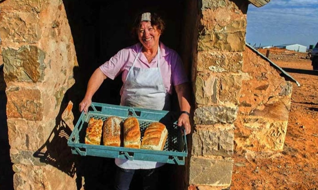 The "Most Remote Underground Pop Up bakery in Australia" in Farina. Photo: Russell Monson