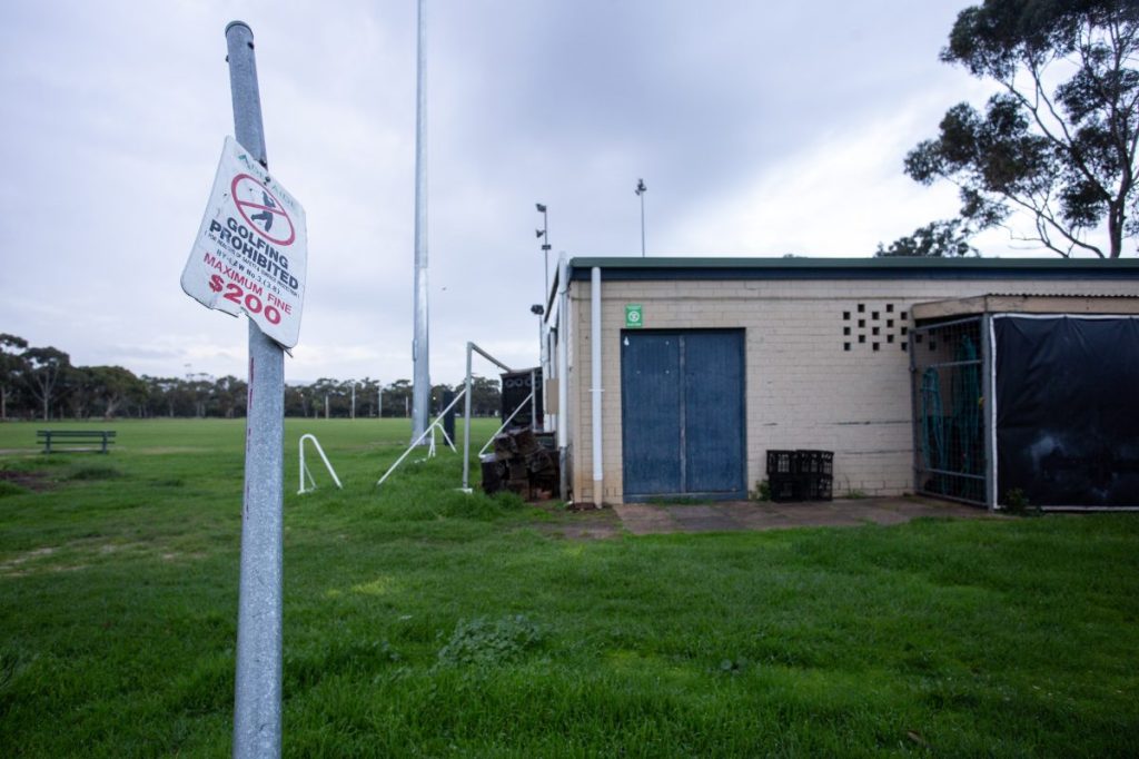 Inadequate facilities were a factor in a senior women’s side disbanding, the council heard in April this year. Photo: Adelaide Lutheran Sports Club southern park lands facility. Photo: Brett Hartwig/InDaily