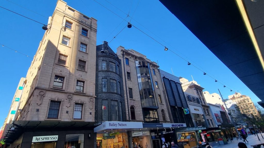 Shop-top premises in Rundle Mall, the type of space being targeted for CBD housing under the Council's housing strategy. Photo: Thomas Kelsall/InDaily