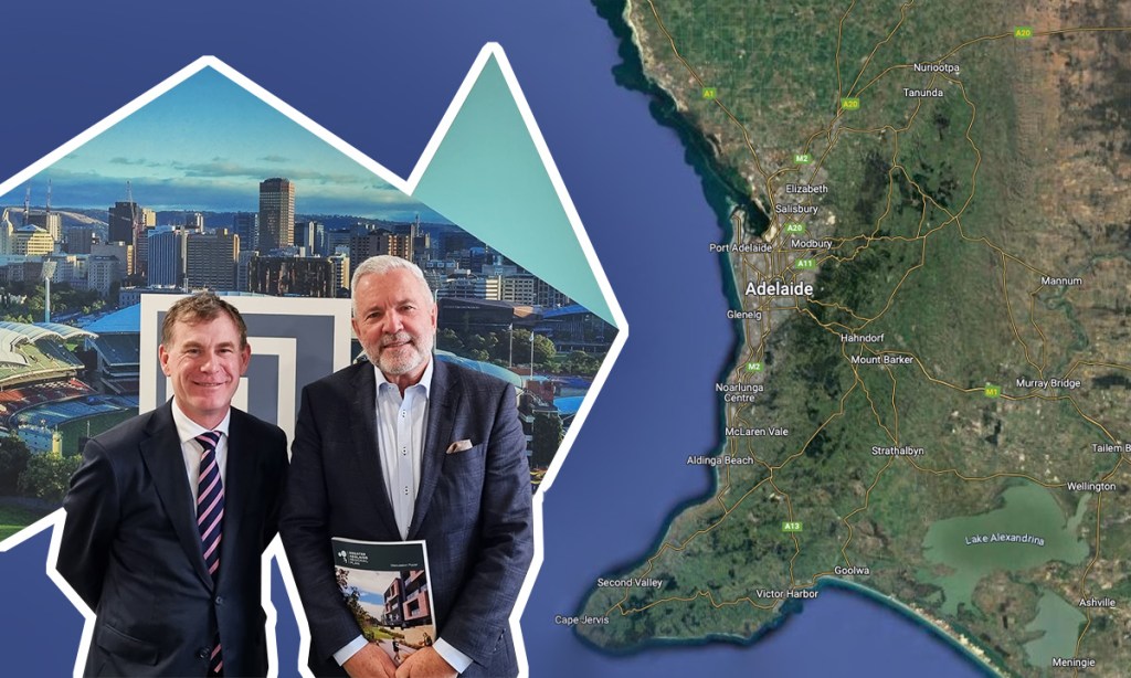 Planning Minister Nick Champion (left) and State Planning Commission chair Craig Holden. Image:  Jayde Vandborg
