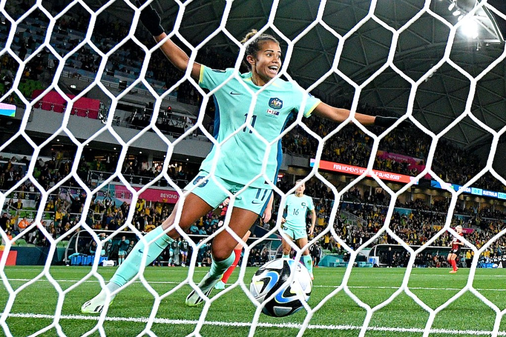 Thumbnail for Matildas thump Canada to reach Cup knockouts
