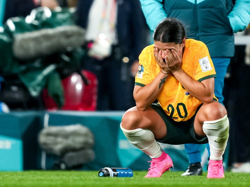 Thumbnail for Kerr goal no consolation as Matildas drop out of World Cup