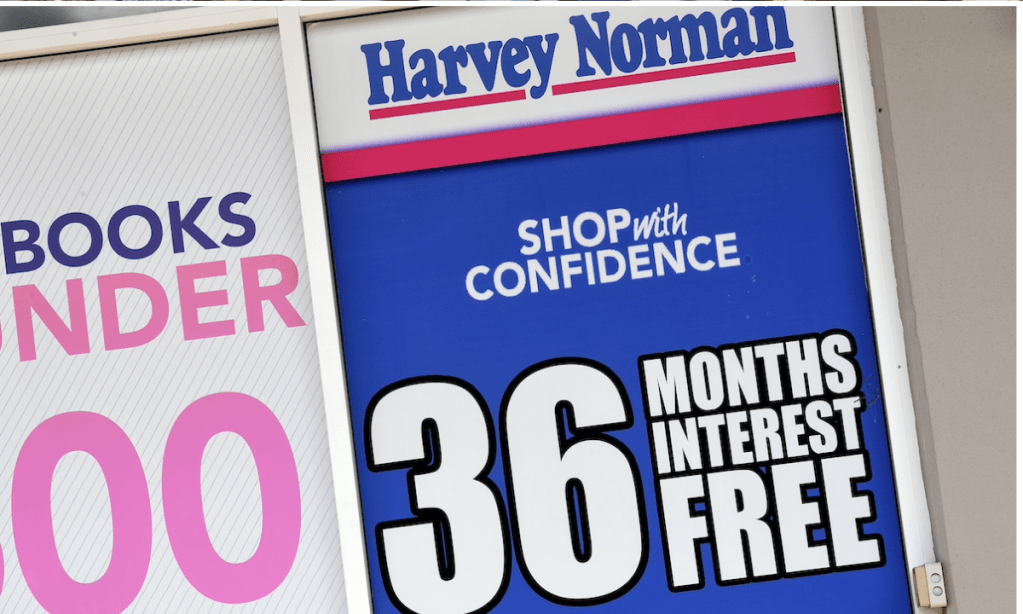 Thumbnail for Harvey Norman caught in cost of living crunch
