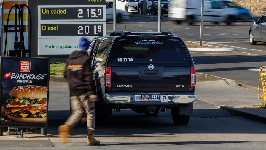 Petrol prices surged to a year high in Adelaide this morning. Photo: Tony Lewis