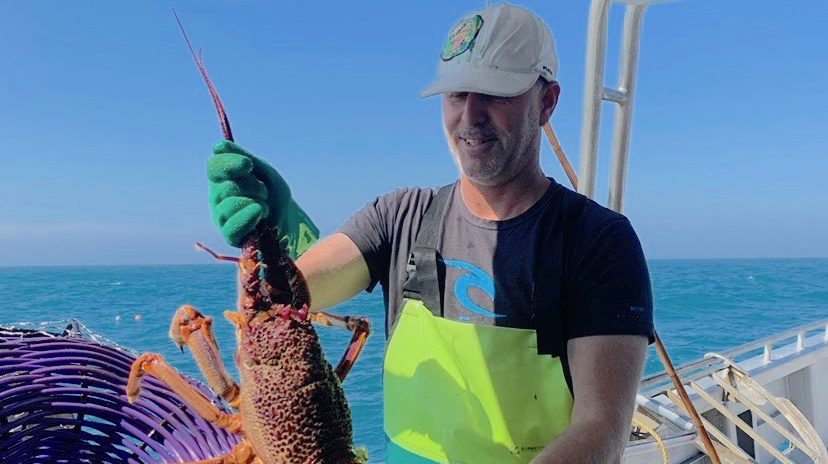 Third generation Port MacDonnell rock lobster fisher Jeremy Levins is among those worried about new offshore windfarm zones. Photo: supplied