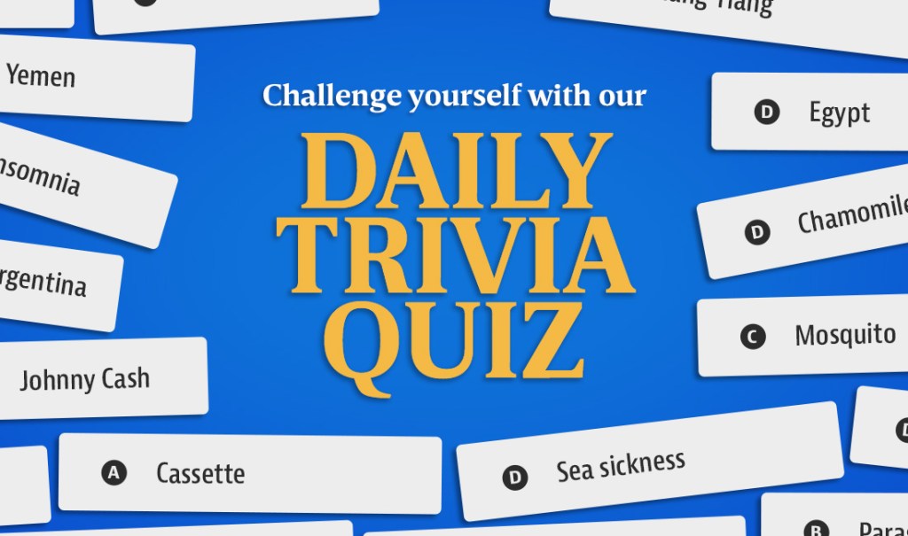Thumbnail for Challenge yourself with our daily trivia quiz