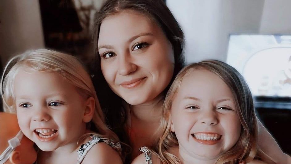 Angel Parish and her two daughters. Parish was part of the trial virtual health service for women. Photo: supplied