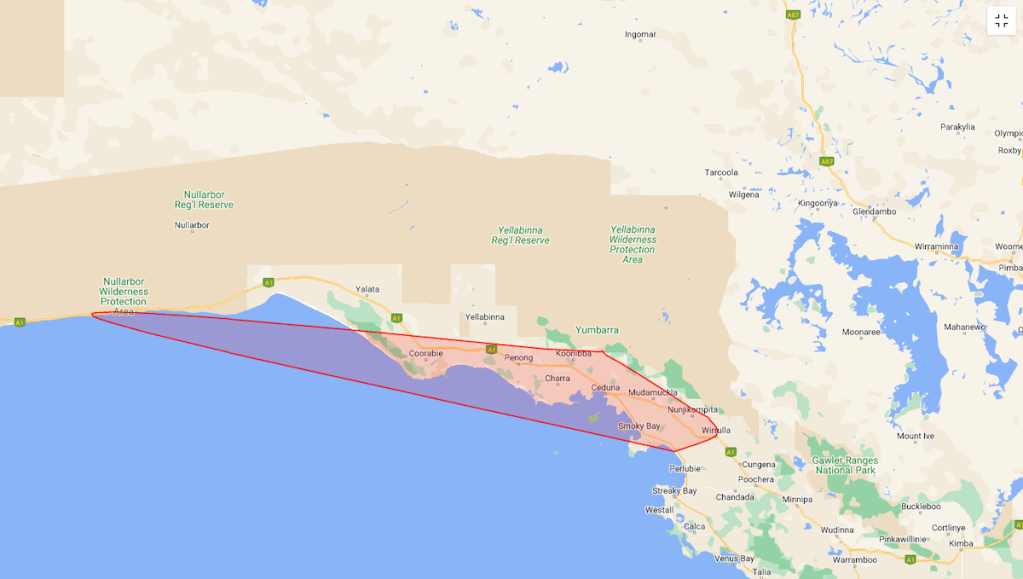 A map of the power disconnection area. Image: SA Power Networks