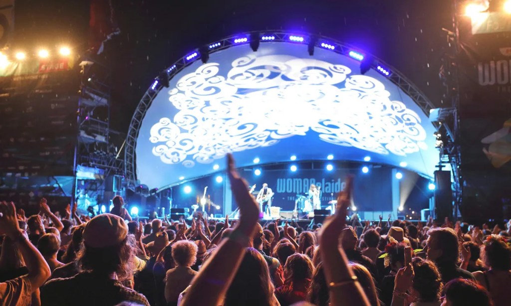 Happy festival goers at WOMADelaide. Photo: Tony Lewis
