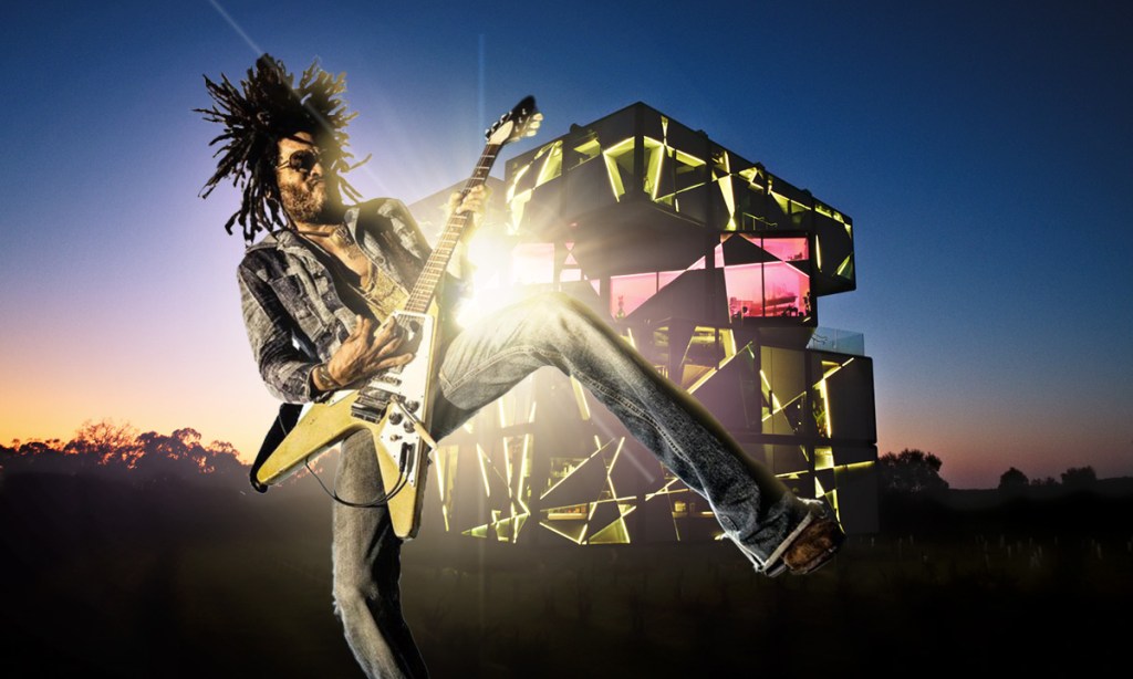 Lenny Kravitz soundtracks the latest SA tourism ad. Graphic design: James Taylor/InDaily.