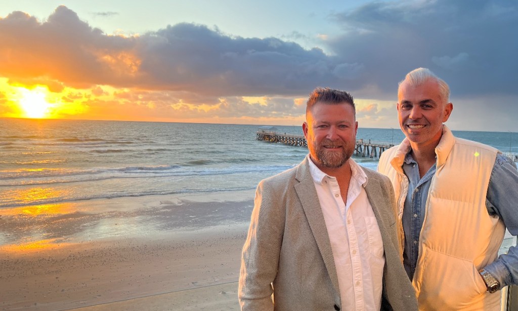 Josh Harkin (left) and Adam Swanson are adding an "elevated" casual dining experience to Adelaide's Henley Beach. Photo: InDaily