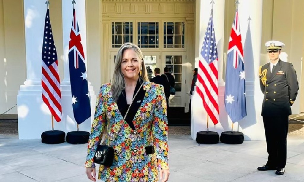 Taryn Brumfitt before the State Dinner at the White House in Washington DC.