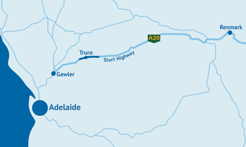 The extent of works proposed for the Truro Bypass project. Image: DIT