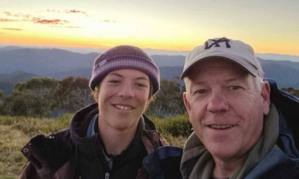 SA Police Commissioner Grant Stevens with son Charlie. Photo supplied by SA Police.