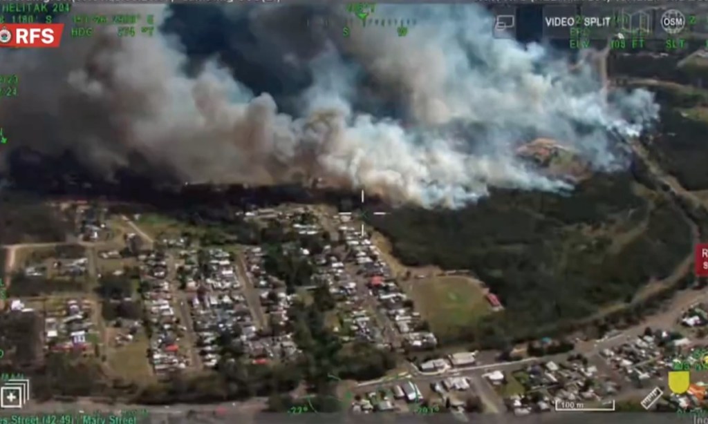 Thumbnail for ‘Dangerous, erratic’ bushfire threatens NSW homes