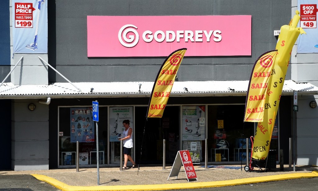 A Godfrey's store in Brisbane. Photo: Dan Peled/AAP