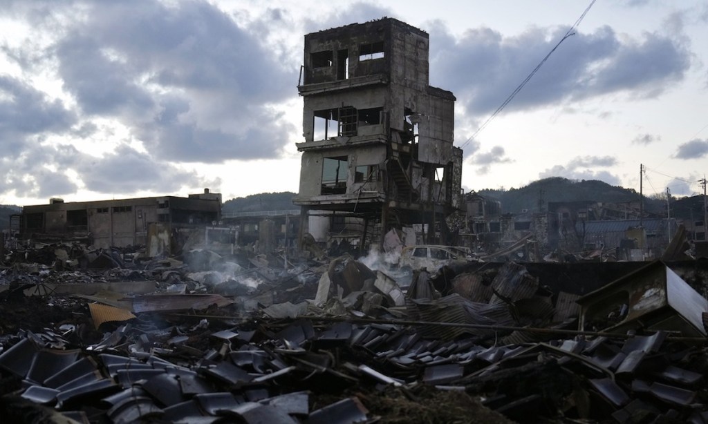 Earthquake damage in Japan's Ishikawa Prefecture. Photo: Franck Robichon/EPA