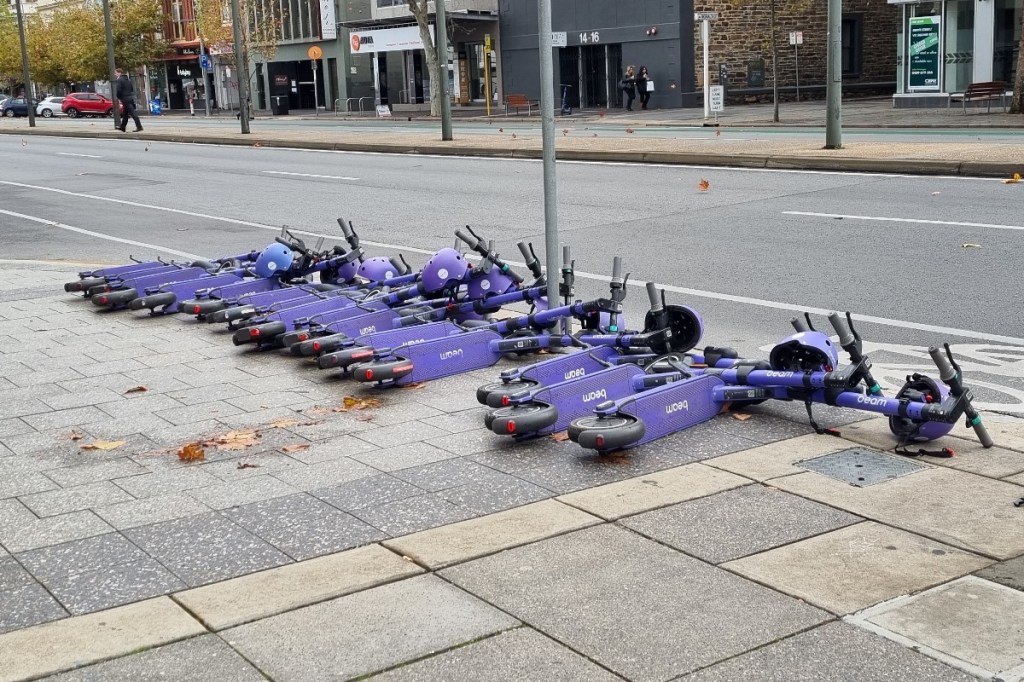 Legislation is being introduced to Parliament which would legalise private e-scooters. Photo: Thomas Kelsall/InDaily