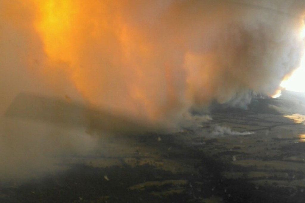 Thumbnail for Homes lost as bushfire rages in western Victoria