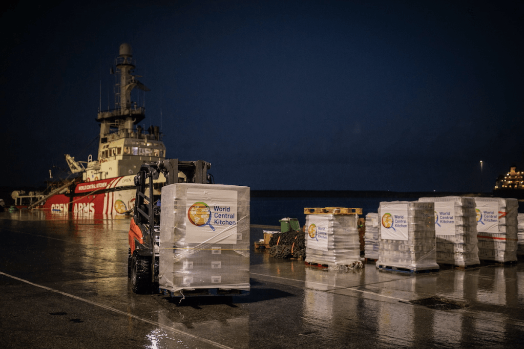Thumbnail for Food aid ship on mercy mission to Gaza