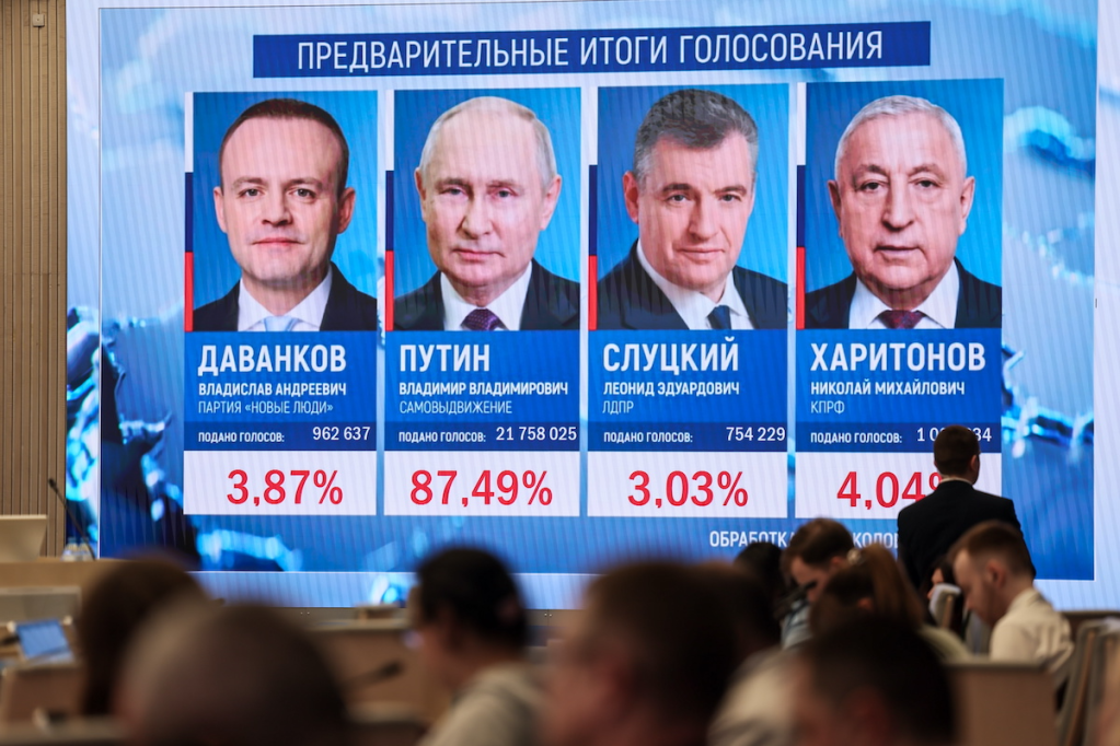 Thumbnail for Putin wins Russian election with 87 per cent vote