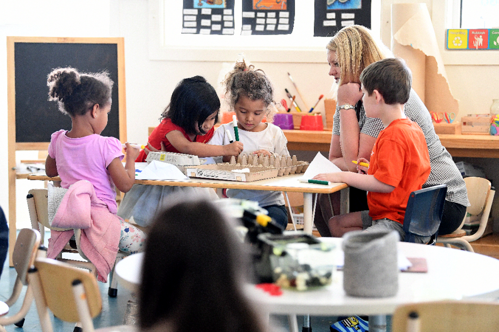 Workers in industries with high female staffing such as childcare should get a nine per cent pay rise according to the ACTU. Photo: Dave Hunt/AAP