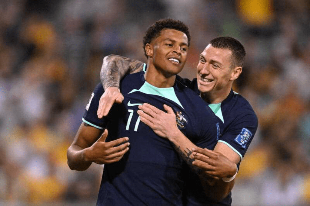 Socceroos striker Kusini Yengi. Photo: AAP Image/Lukas Coch