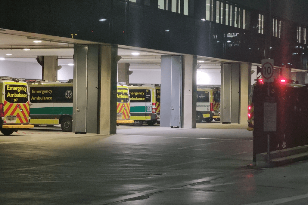 Ramping outside the Royal Adelaide Hospital ED. File photo: Thomas Kelsall/InDaily.