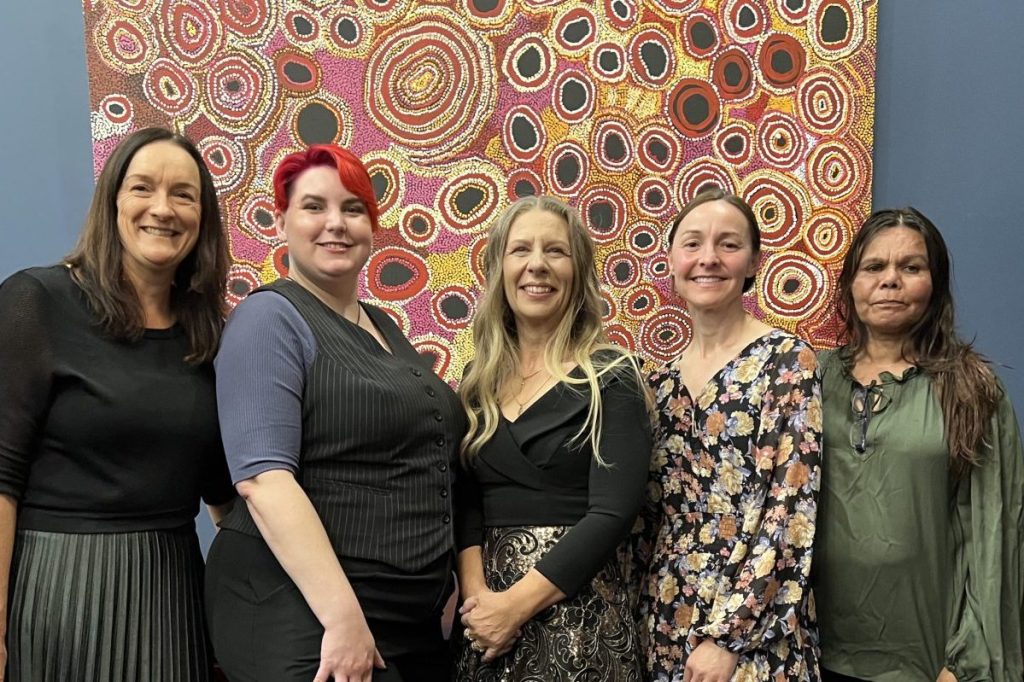 Program participants Renata Hackett, Verity Hollobone, Tara Burns, Kylie Ritter and Teresa Brady