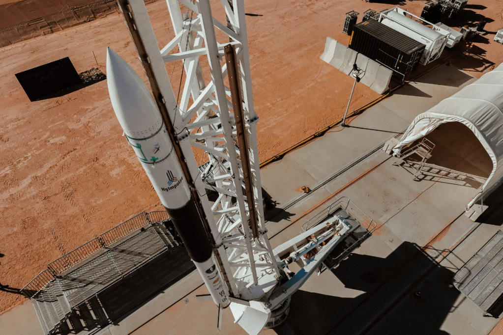 HyImpulse launched from the Koonibba Test Range in May 2024. Photo: Supplied