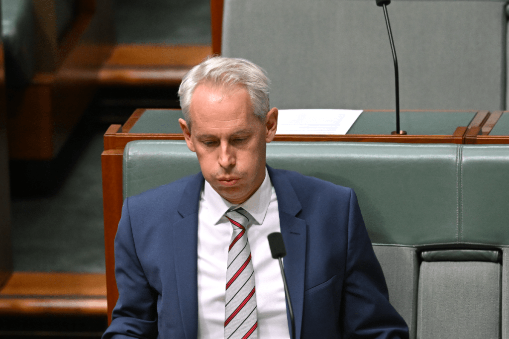 Immigration Minister Andrew Giles has been under attack in Parliament over the immigration detention release of criminals, and visas for convicted non-citizens. Photo: AAP