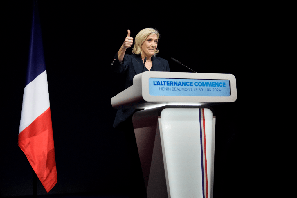 Thumbnail for Far right an early winner of France vote